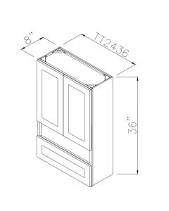 Rustic Hickory 24" x 36" Toilet Topper